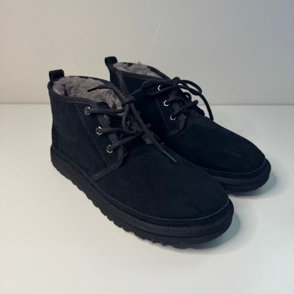 UGG Womens Neumel Boot Heritage Chukka Lace Up Suede Shearling Lined Size 9 - Picture 1 of 8